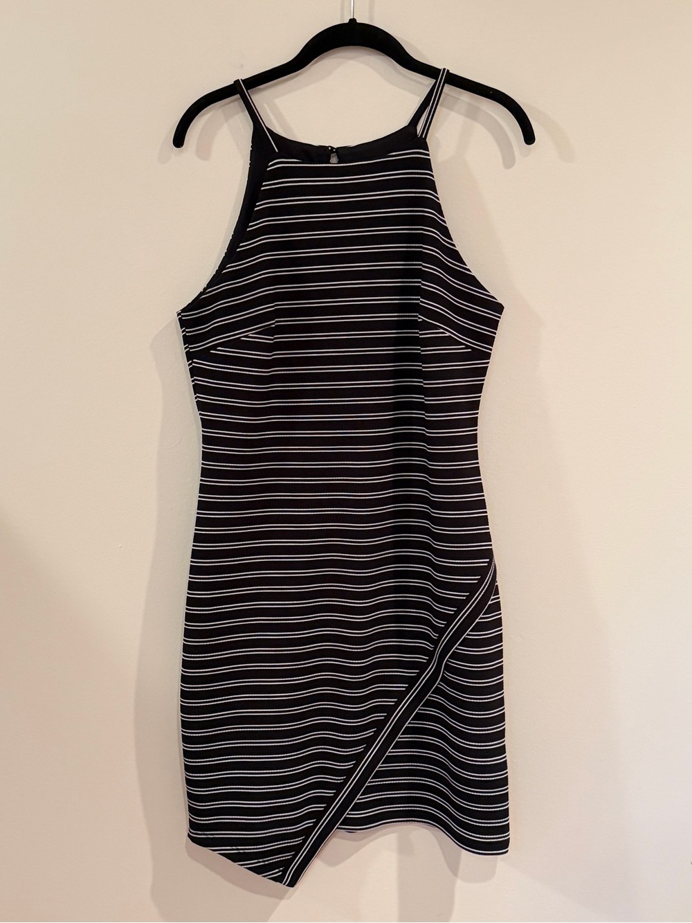 Black & White Striped Dress Large